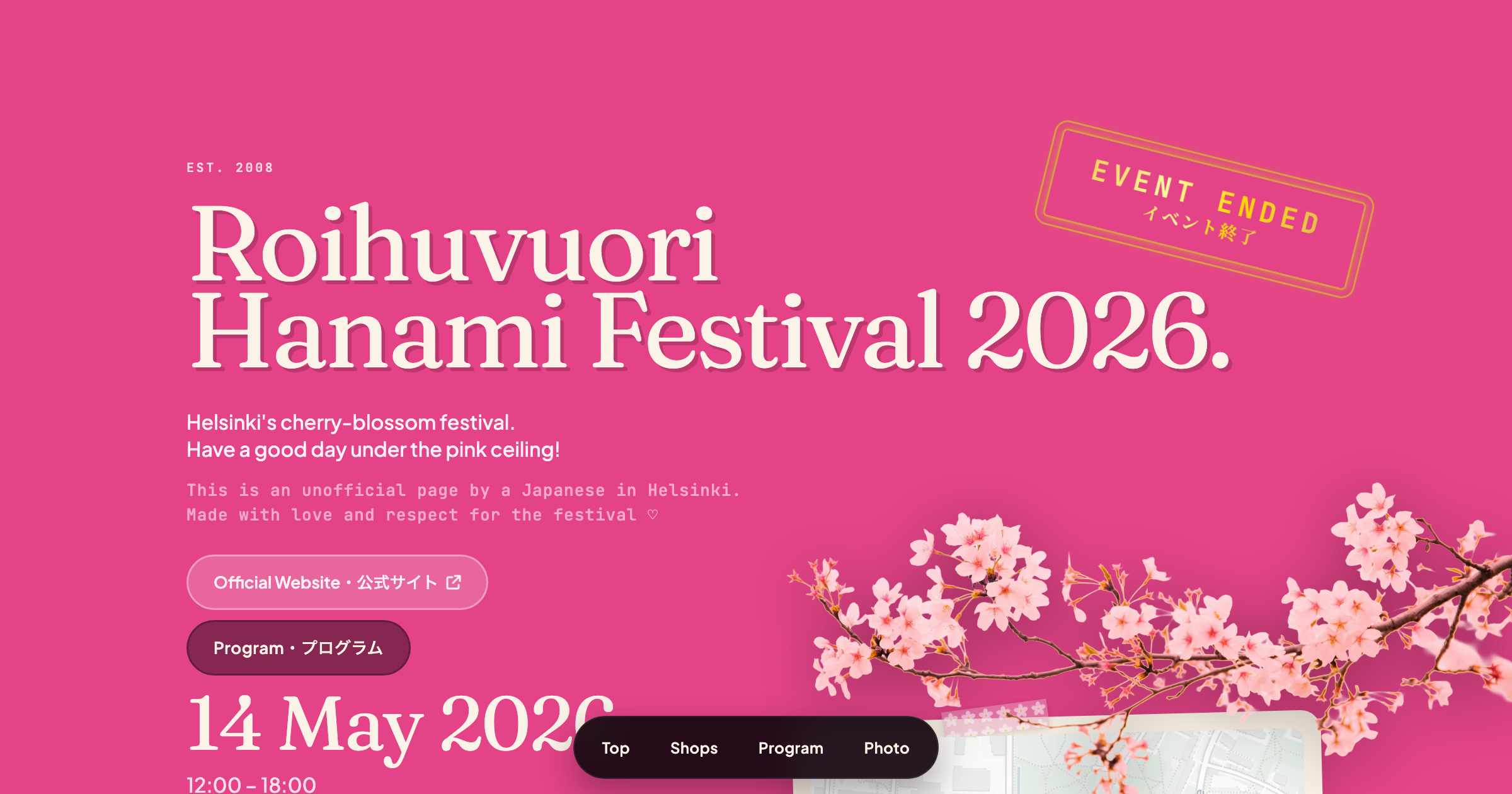 Roihuvuori Hanami